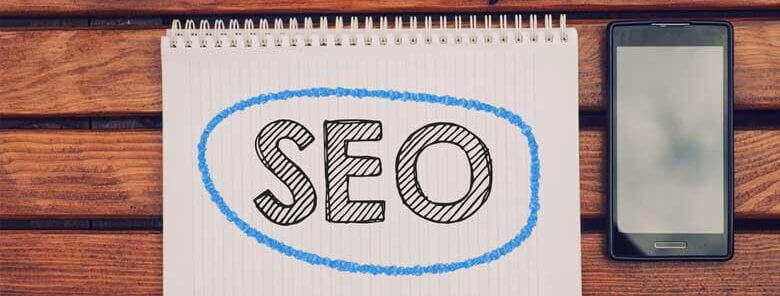 SEO written on paper