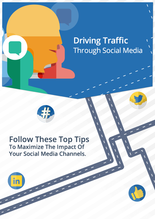 Social media channels through traffic ad