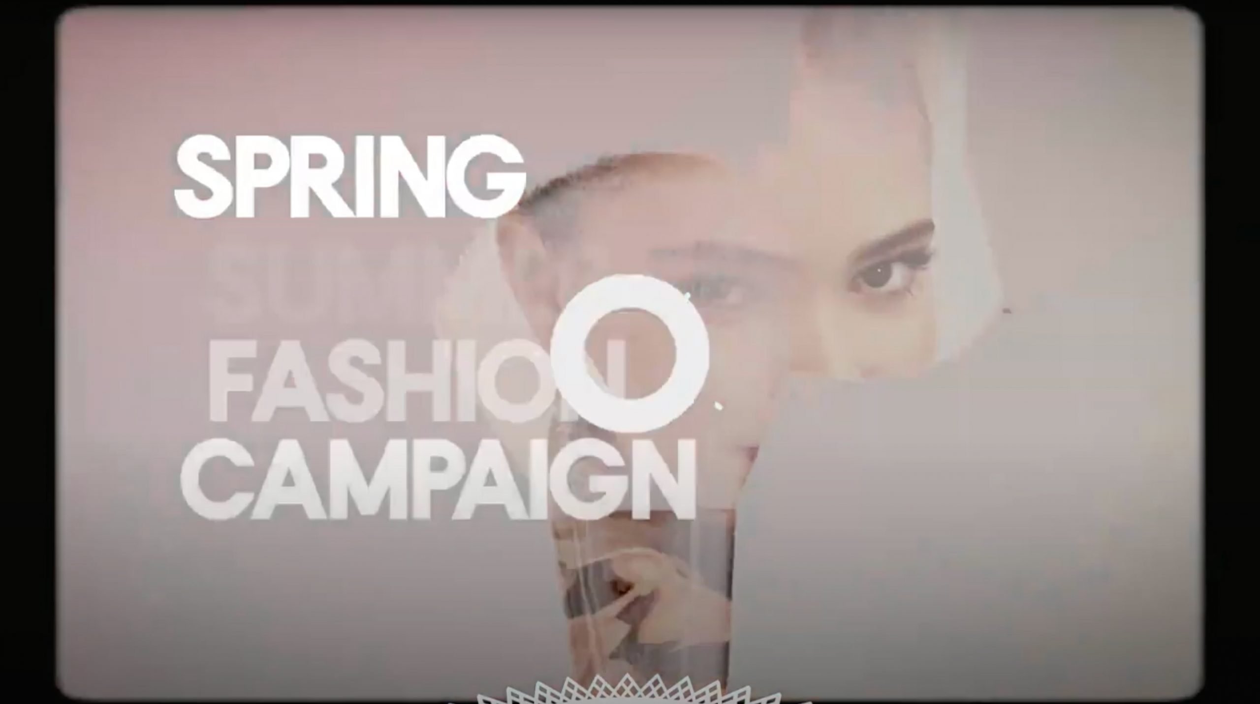 Spring fashion campaign banner template